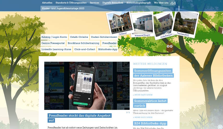zur Homepage der Stadtbibliothek